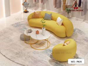 Bàn Ghế Sofa Phòng Khách Cao Cấp - Mã PK51-3