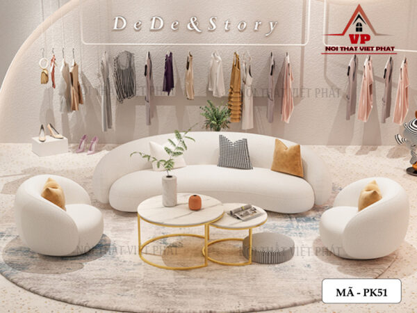 Bàn Ghế Sofa Phòng Khách Cao Cấp - Mã PK51