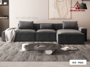 Bộ Bàn Ghế Sofa Da Phòng Khách - Mã PK61-3