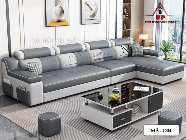 Ghế Sofa L Da - Mã D04-1