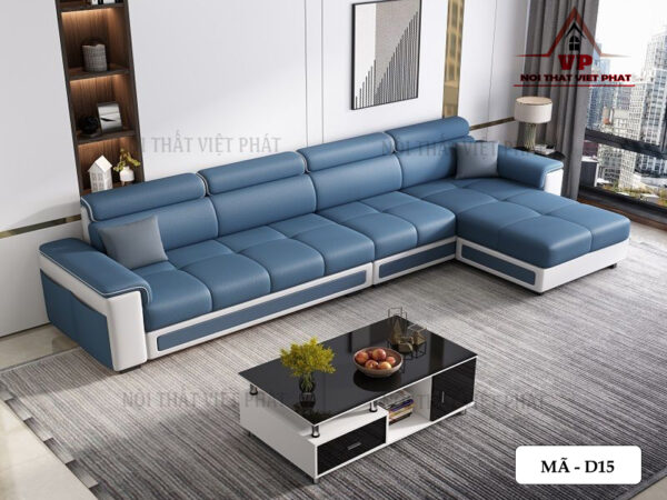 Sofa Da Cao Cấp TPHCM - Mã D15-1