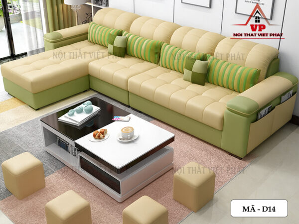 Sofa Da Cho Phòng Khách - D14-1