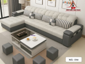 Sofa Da Cho Phòng Khách - D14-4