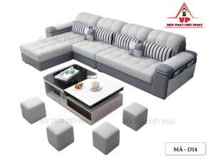 Sofa Da Cho Phòng Khách - D14-6