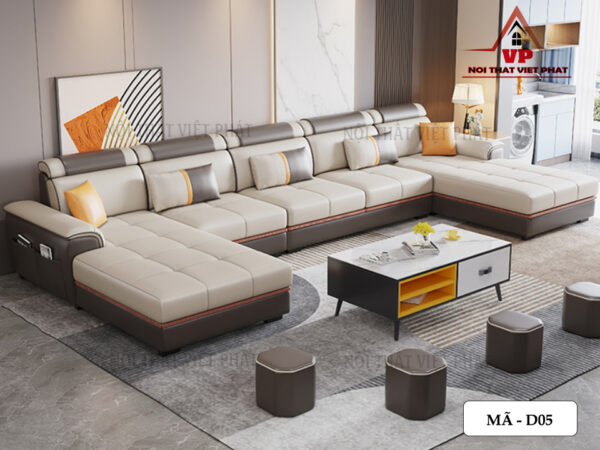 Sofa Da Hàn Quốc - Mã D05-1