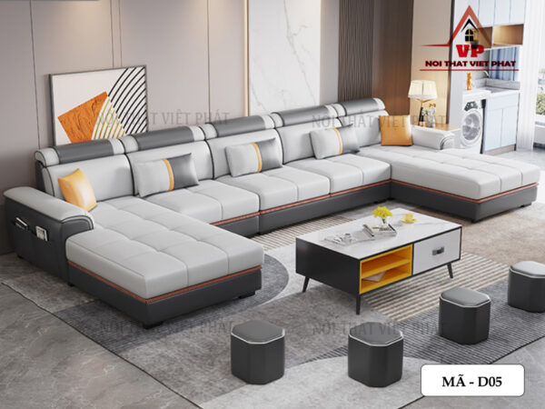 Sofa Da Hàn Quốc - Mã D05-2