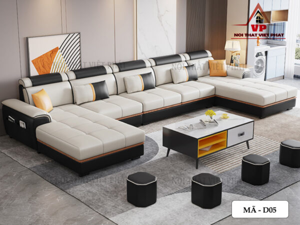 Sofa Da Hàn Quốc - Mã D05-3