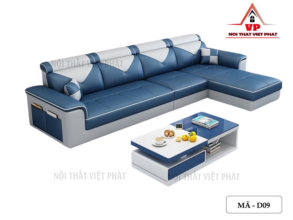 Sofa Da Hoàn Mỹ - Mã D09-3