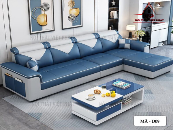 Sofa Da Hoàn Mỹ - Mã D09