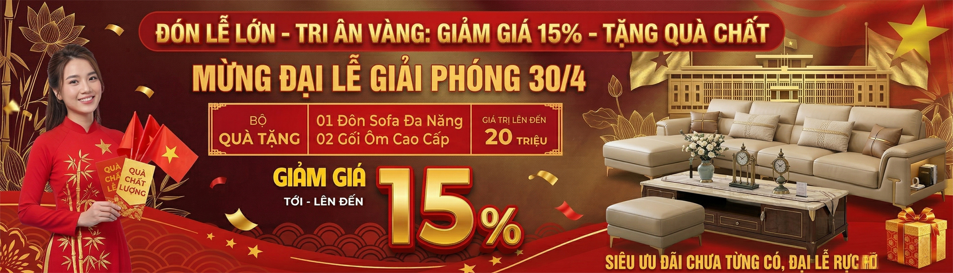 Sofa Giảm Giá 30/4-1/5