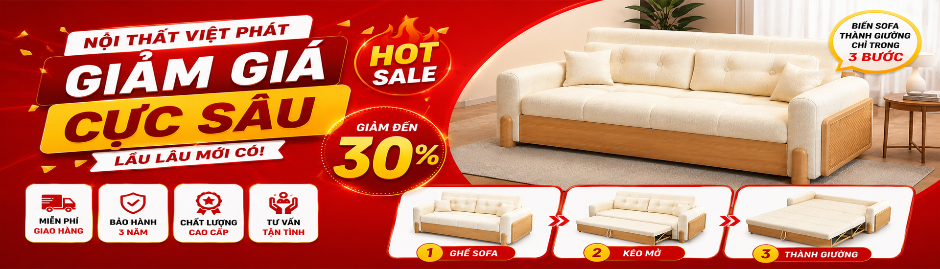 Sofa Khuyến Mãi Tại Việt Phát